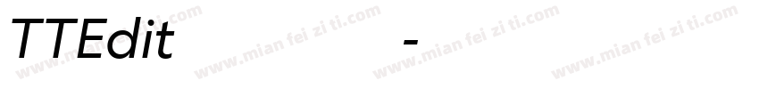 TTEdit半角明朝转换器字体转换