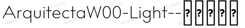 ArquitectaW00-Light-字体转换