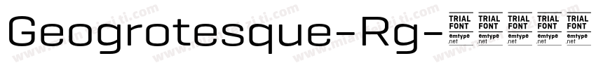 Geogrotesque-Rg字体转换
