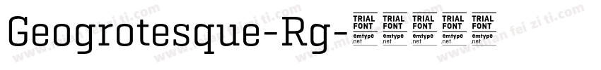 Geogrotesque-Rg字体转换