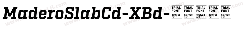 MaderoSlabCd-XBd字体转换