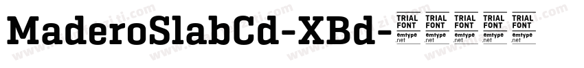 MaderoSlabCd-XBd字体转换