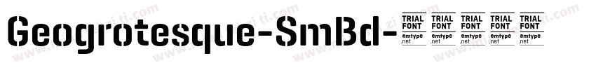 Geogrotesque-SmBd字体转换