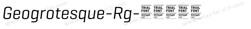 Geogrotesque-Rg字体转换