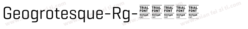 Geogrotesque-Rg字体转换