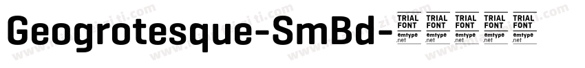 Geogrotesque-SmBd字体转换