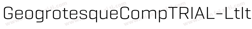 GeogrotesqueCompTRIAL-LtItotf字体转换