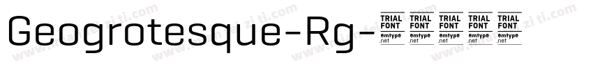 Geogrotesque-Rg字体转换