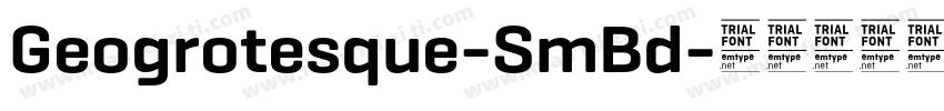 Geogrotesque-SmBd字体转换