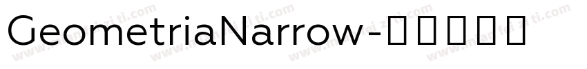 GeometriaNarrow字体转换