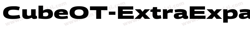 CubeOT-ExtraExpandedBold字体转换
