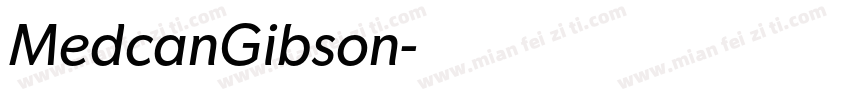 MedcanGibson字体转换
