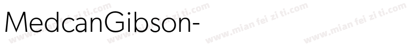 MedcanGibson字体转换