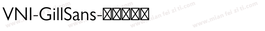 VNI-GillSans字体转换