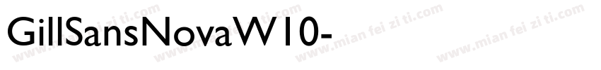 GillSansNovaW10字体转换