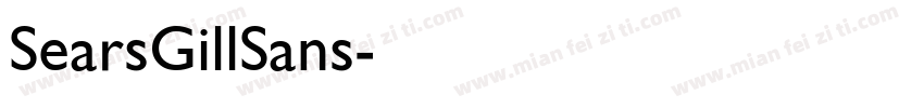 SearsGillSans字体转换
