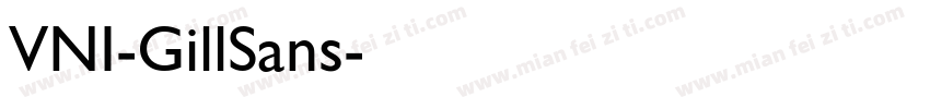 VNI-GillSans字体转换
