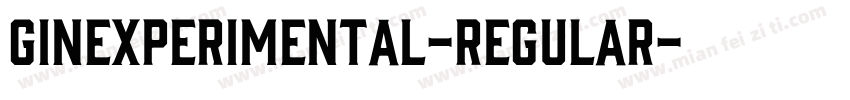GINExperimental-Regular字体转换