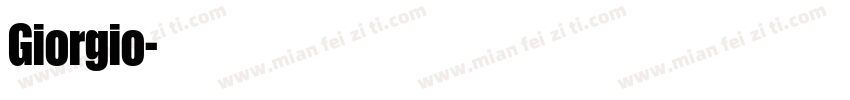 Giorgio字体转换