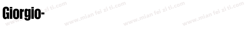 Giorgio字体转换