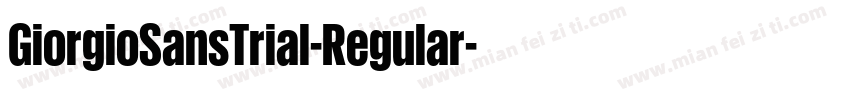 GiorgioSansTrial-Regular字体转换