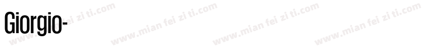Giorgio字体转换