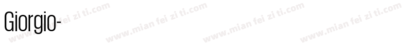 Giorgio字体转换