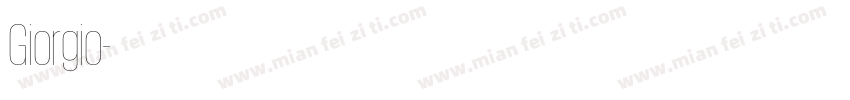 Giorgio字体转换