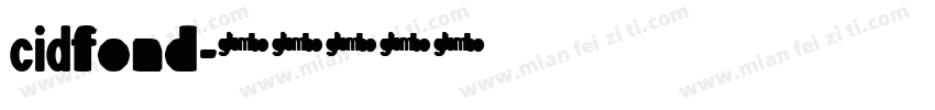 CIDfond字体转换