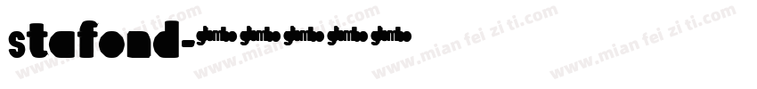 Stafond字体转换