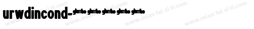 URWDINCOND字体转换