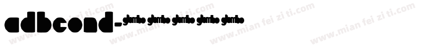 adbcond字体转换