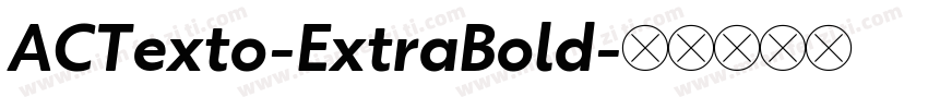 ACTexto-ExtraBold字体转换