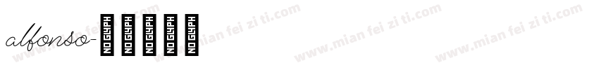 alfonso字体转换