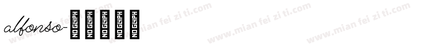 alfonso字体转换