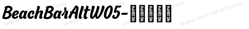 BeachBarAltW05字体转换