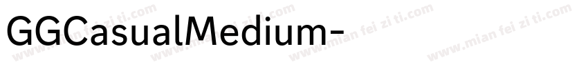 GGCasualMedium字体转换
