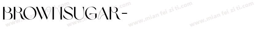 BrownSugar字体转换