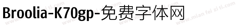 Broolia-K70gp字体转换