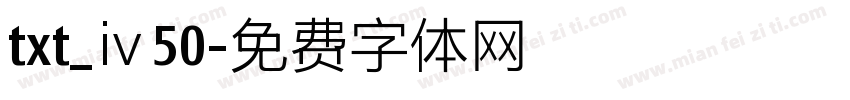 txt_ⅳ50字体转换
