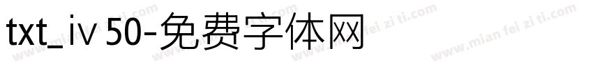 txt_ⅳ50字体转换