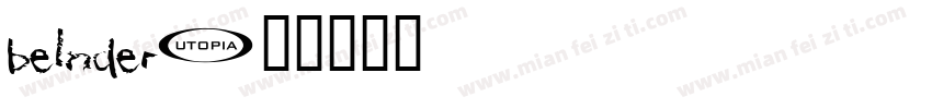 belnder字体转换