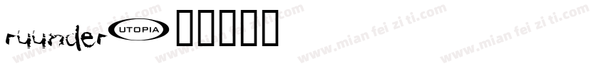 ruunder字体转换