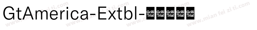 GtAmerica-Extbl字体转换