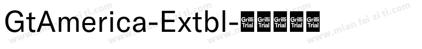 GtAmerica-Extbl字体转换