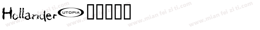 Hollander字体转换