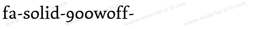 fa-solid-900woff字体转换