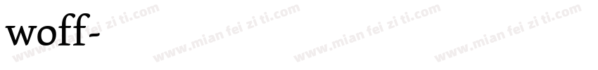 woff字体下载字体转换