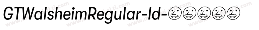 GTWalsheimRegular-Id字体转换