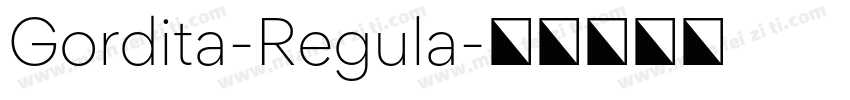 Gordita-Regula字体转换